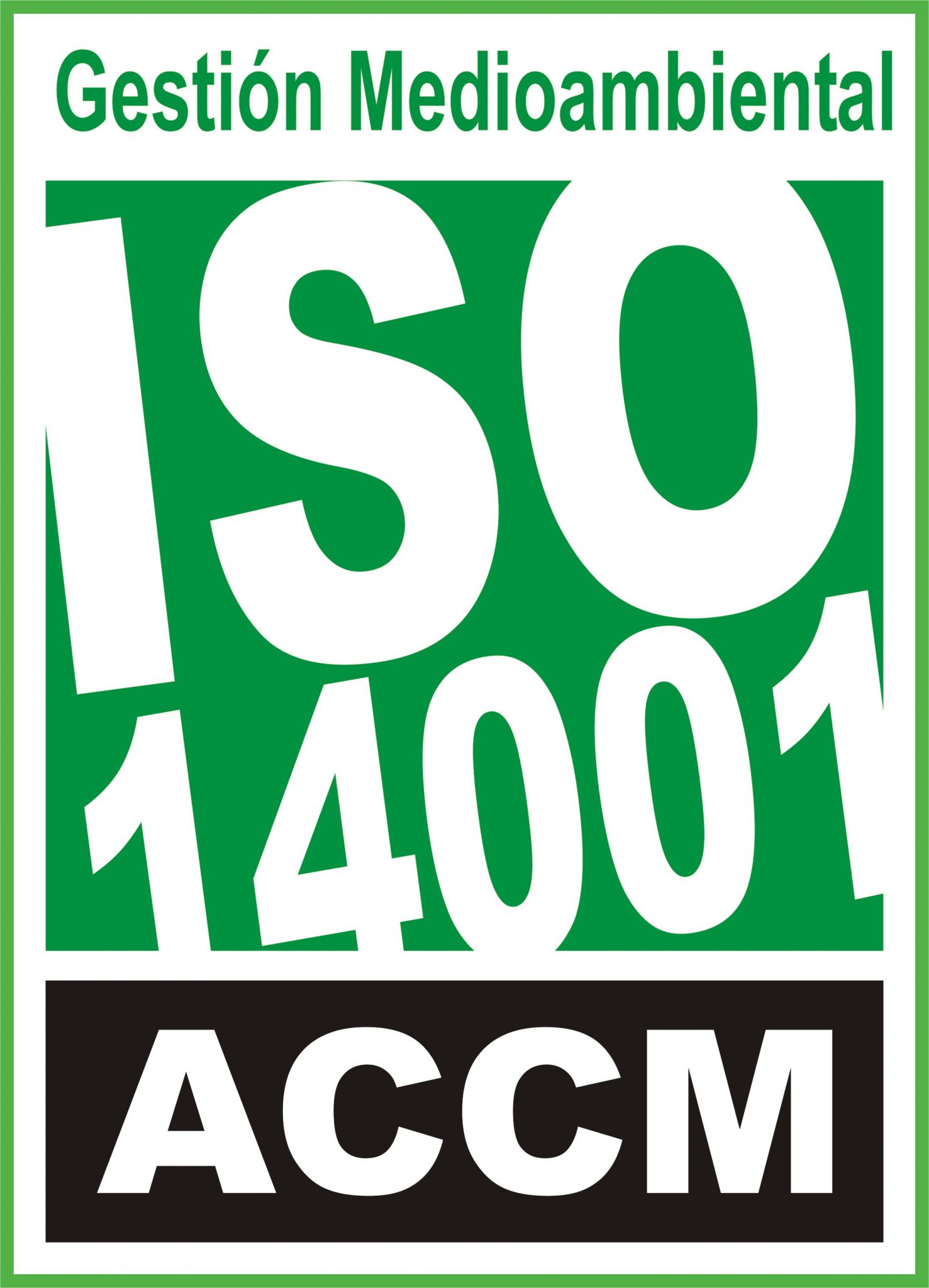 Standard certification UNE-EN ISO 14001.2015 (environmental management system)